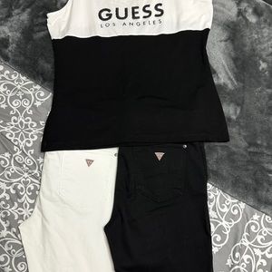 GUESS OUTFIT w/ 2 Pairs Of Jeans